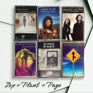 Led Zeppelin + Robert Plant + Jimmy Page cassette set